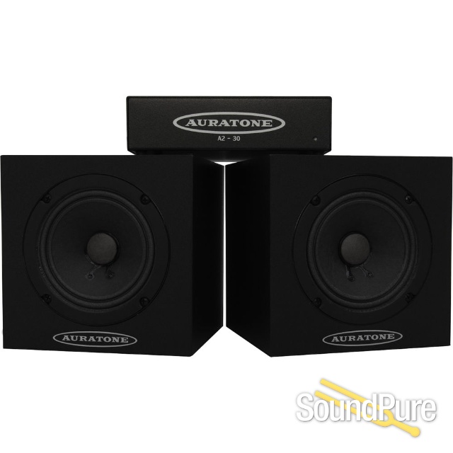 Auratone 5C Passive Cubes (Pair, Black) with A2-30 Amplifier — image 3
