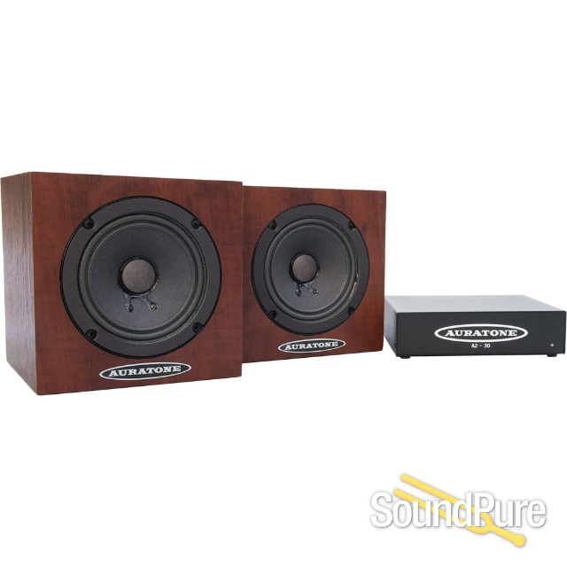 Auratone 5C Passive Cubes (Pair, Wood) with A2-30 Amplifier — image 3