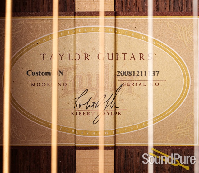 Taylor Custom Dreadnought Acoustic Guitar - Used — image 7
