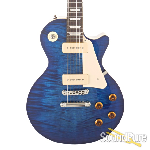 Tuttle Carve Top Supreme Blue Nitro Guitar #20 - Used — image 1