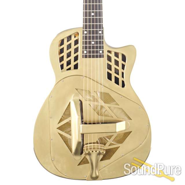National Reso-Phonic Raw Series T-14 Brass Guitar #25232