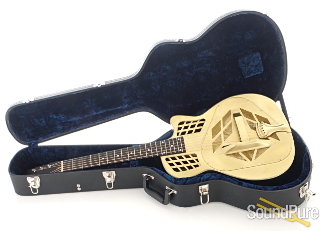 National Reso-Phonic Raw Series T-14 Brass Guitar #25232 — image 4