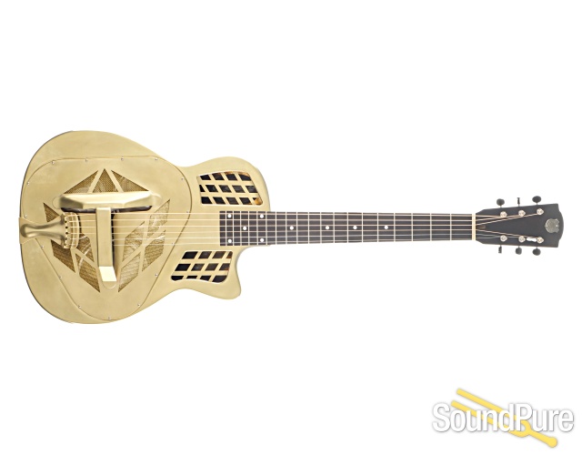 National Reso-Phonic Raw Series T-14 Brass Guitar #25232 — image 8