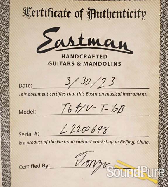 Eastman T64/V-T-GB Thinline Electric #L2200698 - Used — image 5