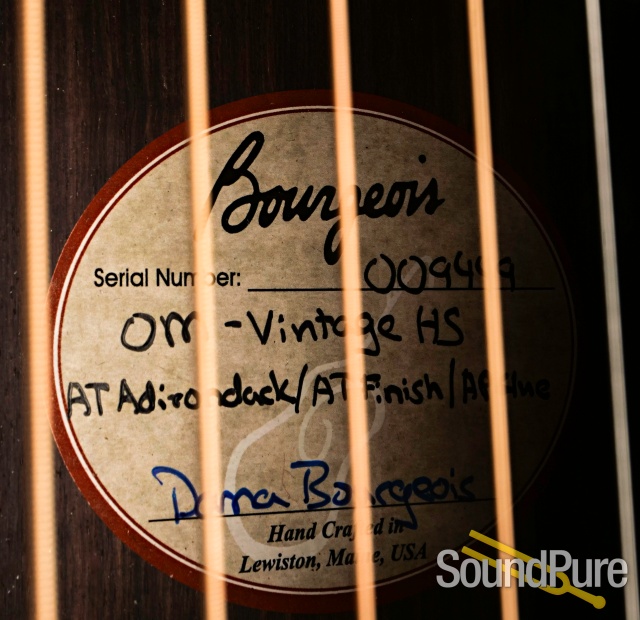 Bourgeois OM Vintage AT Addy/IRW Guitar #009449 - Used — image 7