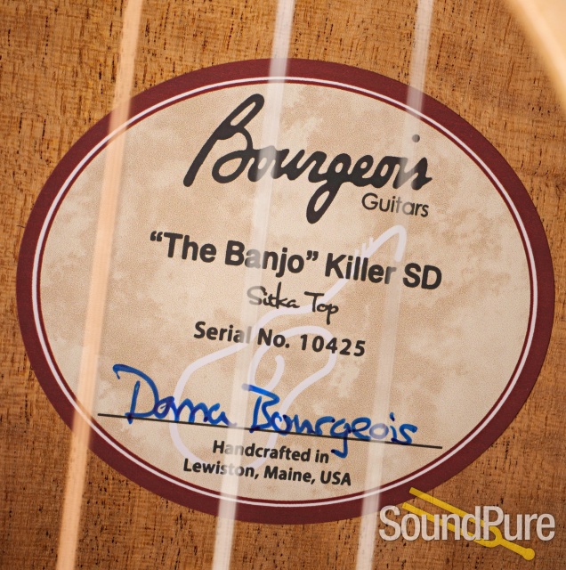Bourgeois Banjo Killer Sitka Acoustic Guitar #10425 — image 7