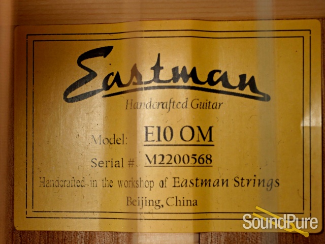 Eastman E10OM Acoustic Guitar #M2200568 - Used — image 6