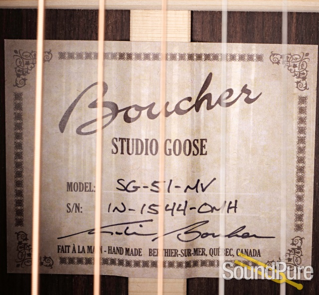Boucher SG-51-MV Acoustic Guitar #IN-1544-OMH — image 7