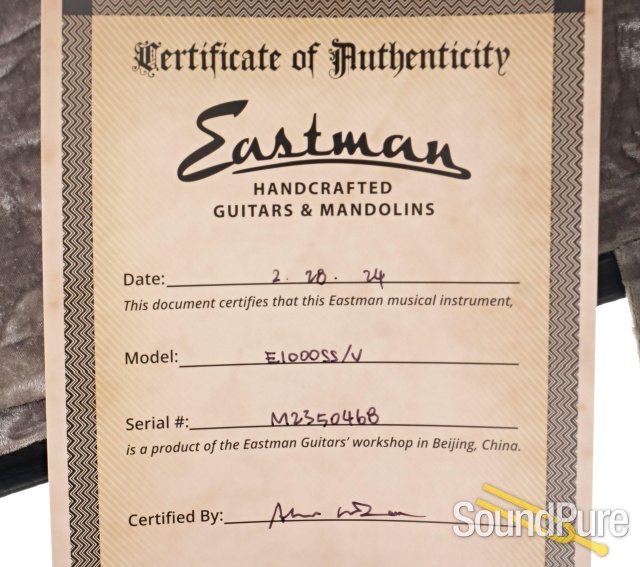 Eastman E10OOSS/V Adirondack/Mahogany Acoustic #M2350468 — image 5