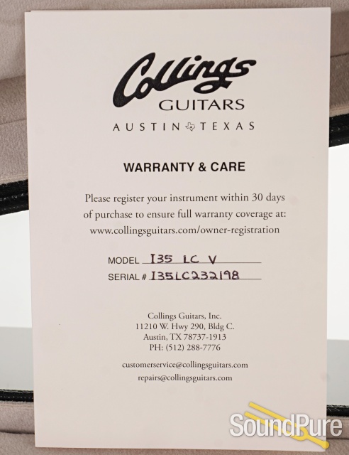 Collings I-35 LC V Aged Faded Cherry Guitar #I35LC232198 — image 6