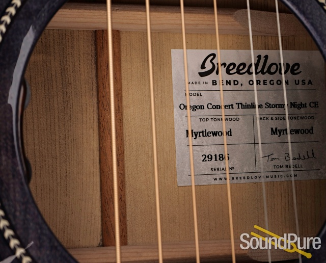 Breedlove Concert Thinline Stormy Night CE #29186 - Used — image 8