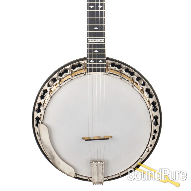 Stelling White Star Banjo #1193- Used — image 1