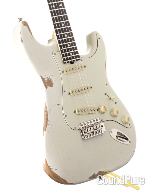 Tuttle Vintage Classic S Heavy Age Olympic White Guitar #908 — image 2
