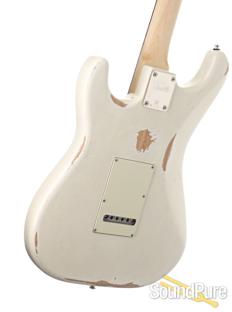 Tuttle Vintage Classic S Heavy Age Olympic White Guitar #908 — image 3