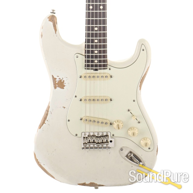 Tuttle Vintage Classic S Heavy Age Olympic White Guitar #908 — image 1
