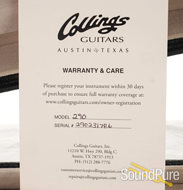Collings 290 TV Yellow Electric Guitar #290231786 - Used — image 5