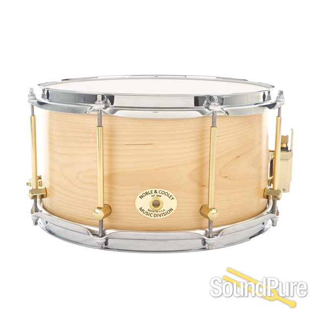 Noble & Cooley 7x13 Solid Birch Shell Natural Snare Drum — image 1