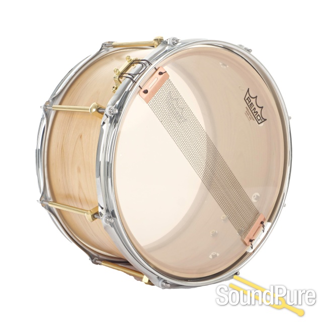 Noble & Cooley 7x13 Solid Birch Shell Natural Snare Drum — image 3