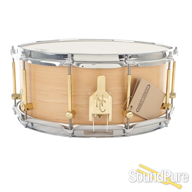 Noble & Cooley 6x14 Solid Maple Natural Snare Drum #6743 — image 2