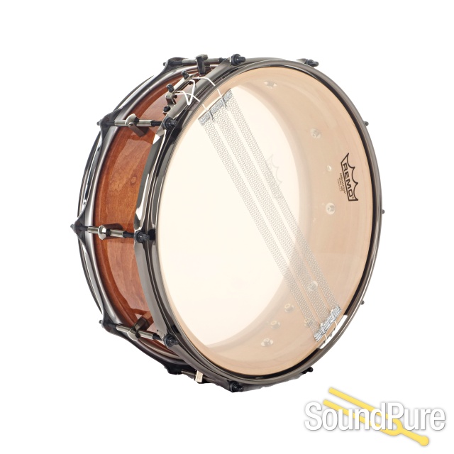 Noble & Cooley 5x14 Solid Maple Honey Maple Gloss Snare Drum — image 3