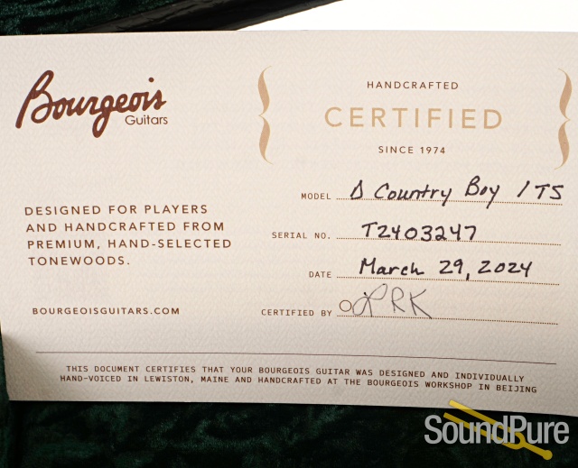 Bourgeois Touchstone D Country Boy/TS Acoustic #T2403247 — image 5