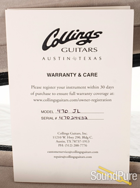 Collings 470 JL Antique Black Electric Guitar #47024432 — image 5