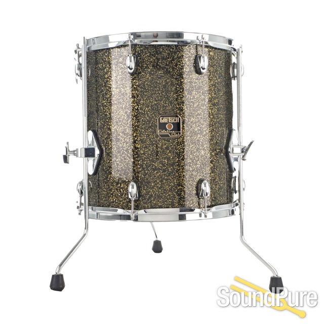 Gretsch Catalina Drum Kit Black/Gold Sparkle - Used — image 8