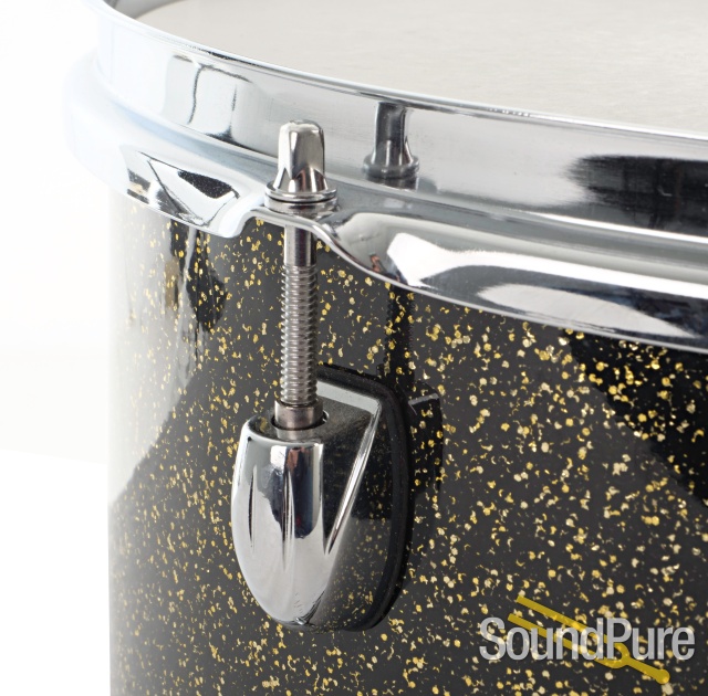Gretsch Catalina Drum Kit Black/Gold Sparkle - Used — image 12