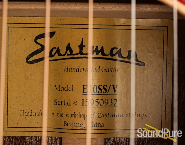 Eastman E10SS/V Addy/Mahogany Acoustic #15959032 - Used — image 7