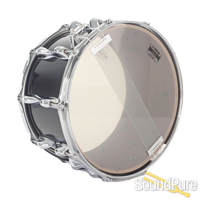Yamaha Solid Black 14x8 Recording Custom Snare Drum — image 3