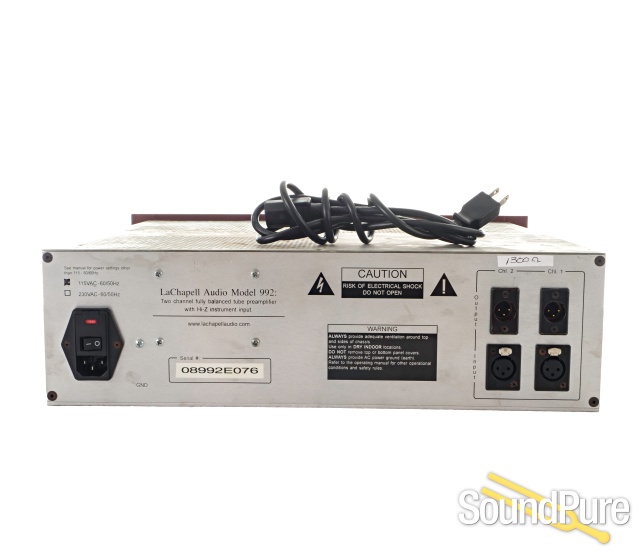 LaChapell Audio 992EG Dual Mono Tube Preamp - Used — image 4