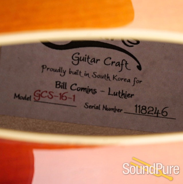 Comins GCS-16-1 Autumn Burst Archtop Guitar #118246 — image 7
