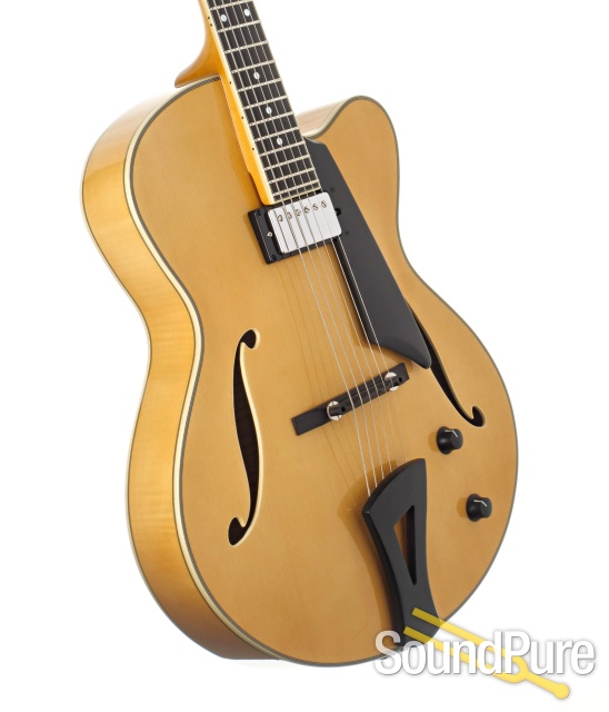 Comins GCS-16-1 Vintage Blonde Archtop Guitar #118245 — image 2