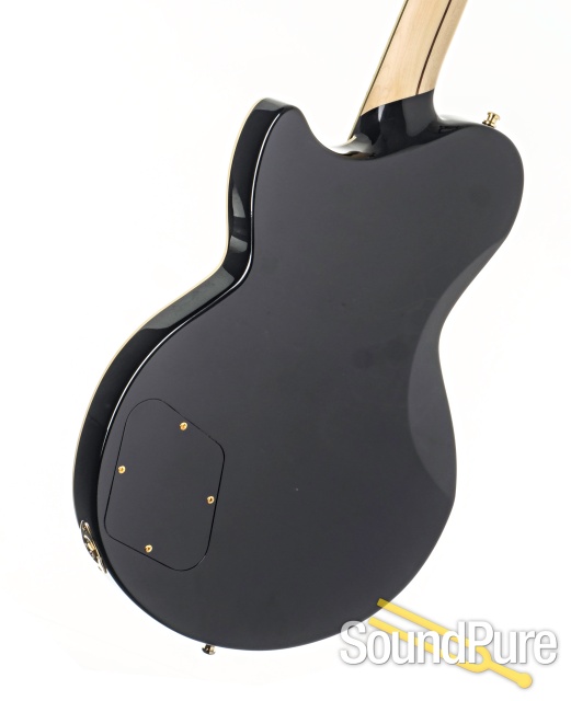 D'Angelico Deluxe Atlantic Black Guitar #W2100690 - Used — image 3