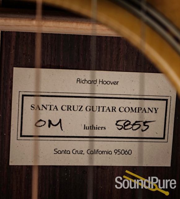 Santa Cruz OM Adirondack/EIR Acoustic Guitar #5855 - Used — image 6