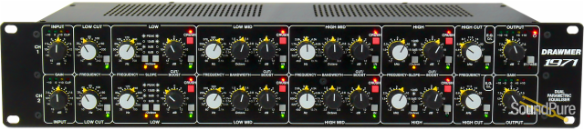 Drawmer 1971 Dual 4 Band Parametric Equalizer — image 1
