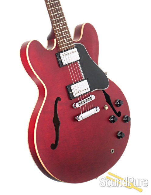 Gibson ES-335 Satin Cherry Electric Guitar #00485723 - Used — image 2