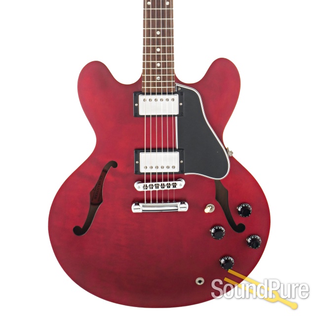 Gibson ES-335 Satin Cherry Electric Guitar #00485723 - Used — image 1