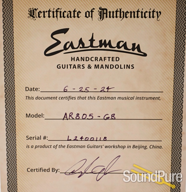 Eastman AR805-GB Archtop Guitar #L2400118 — image 5