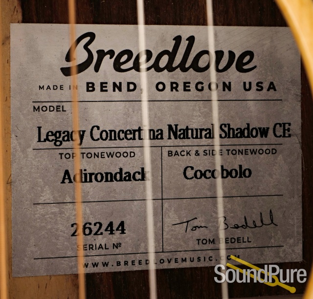 Breedlove Legacy Concertina Cocobolo Acoustic #26224 - Used — image 7