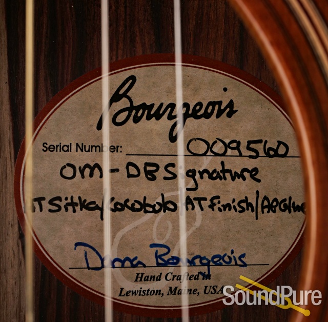 Bourgeois OM-DB Signature Acoustic Guitar #009560 - Used — image 7