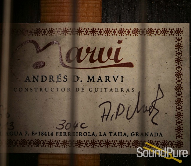 2013 Andres Marvi 304c Classical Guitar - Used — image 7