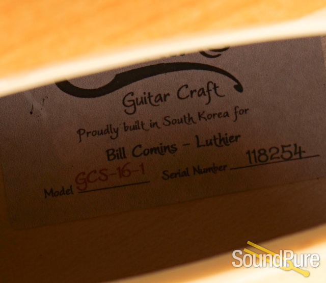 Comins GCS-16-1 Vintage Blonde Archtop Guitar #118254 — image 8