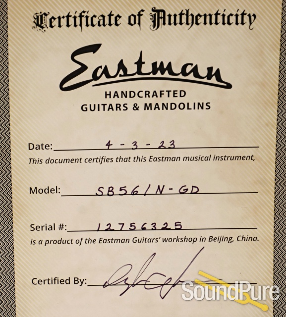 Eastman SB56/N-GD Electric Guitar #12756325 - Used — image 5