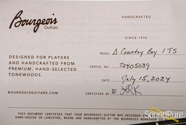 Bourgeois Touchstone D Country Boy/TS Acoustic #T2405039 — image 6