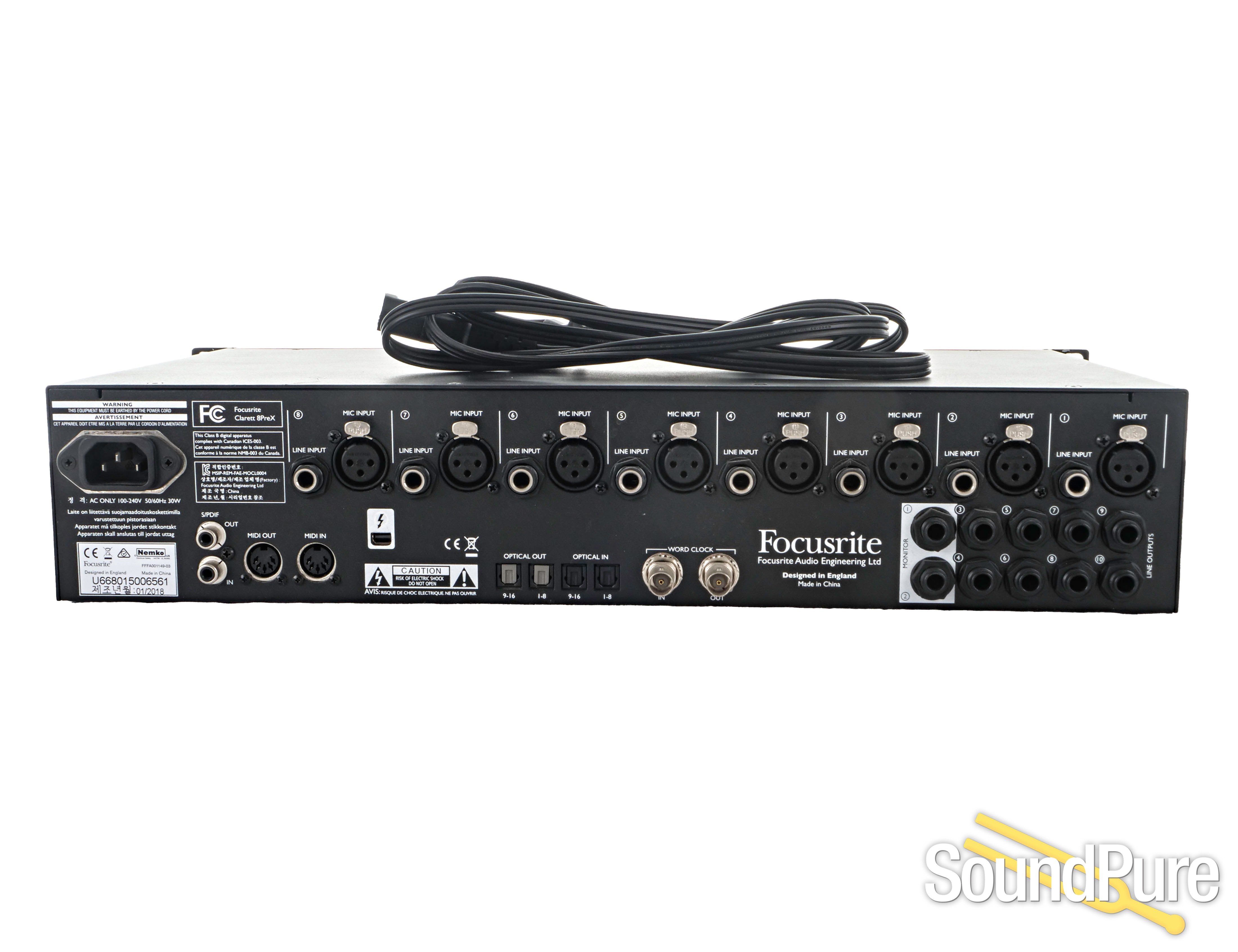 Focusrite Clarett 8PreX 8-Channel Interface - Used