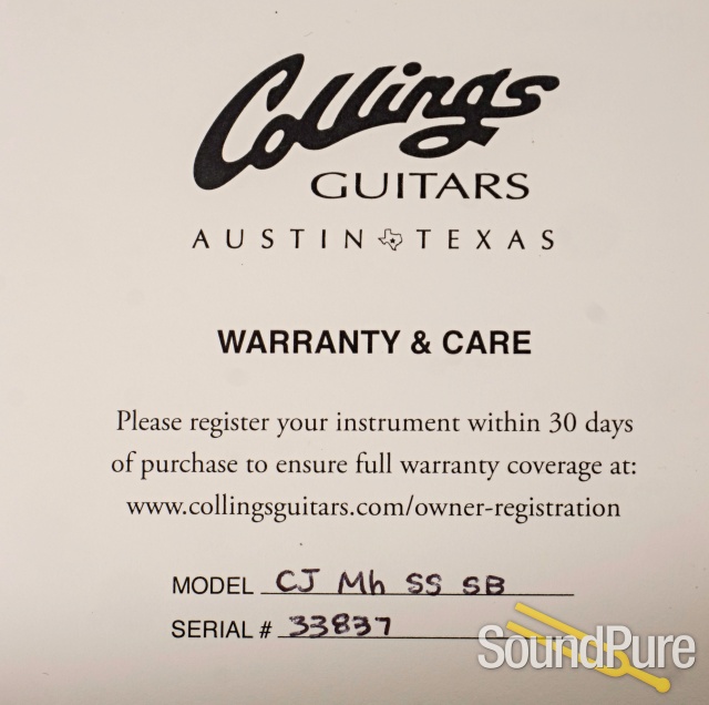 Collings CJ SS SB Acoustic Guitar #33837 - Used — image 6