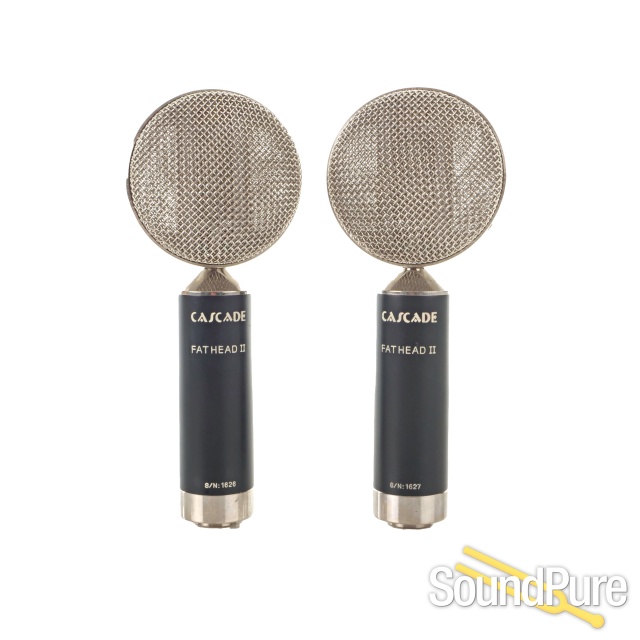 Cascade Fat Head II Black Stereo Pair Ribbon Mics - Used — image 1
