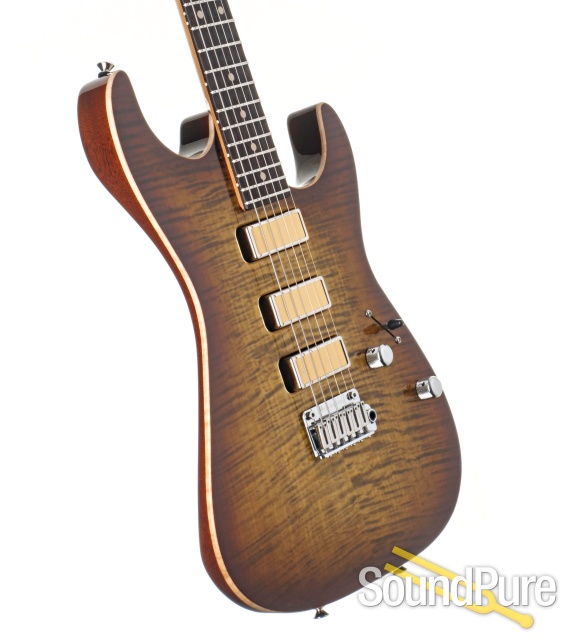 Anderson Drop Top Light Tiger Eye Burst Guitar #08-19-24N — image 2