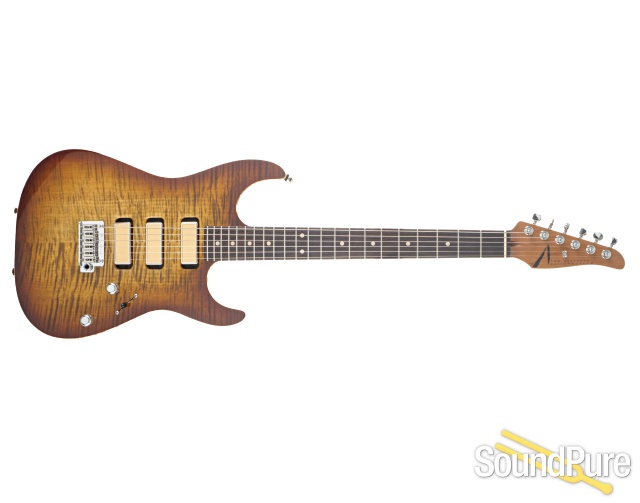 Anderson Drop Top Light Tiger Eye Burst Guitar #08-19-24N — image 9